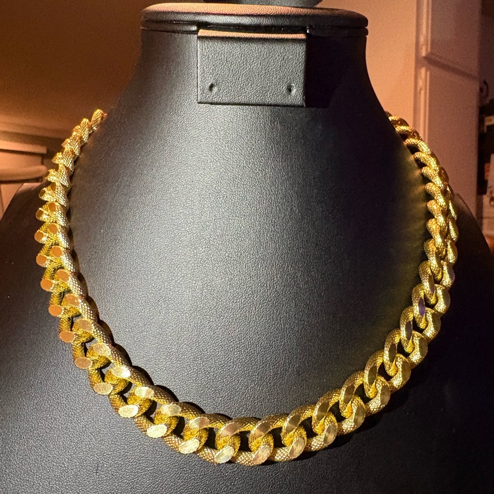 Vincero Chunky gold-tone curb link necklace - Picture 2 of 3